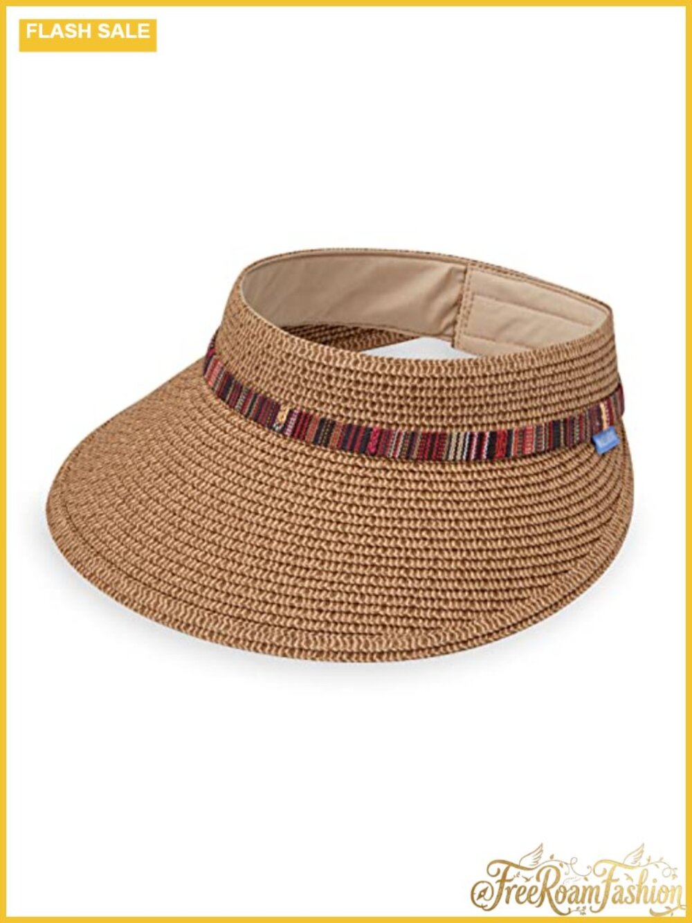 Packable Wide Brim Sun Visor UPF 50+ Adjustable Outdoor Hat